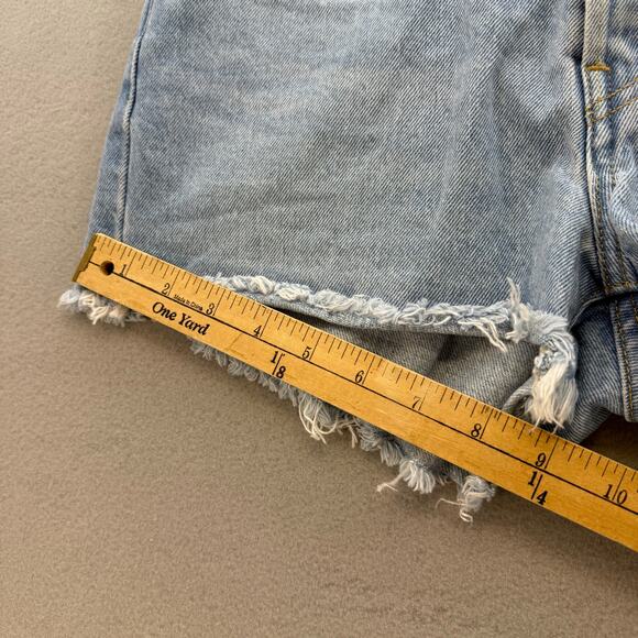Levi's 501XX Shorts Women's 27 (4) Light Blue 2.5" Short Button Fly 80s Summer - Picture 12 of 13